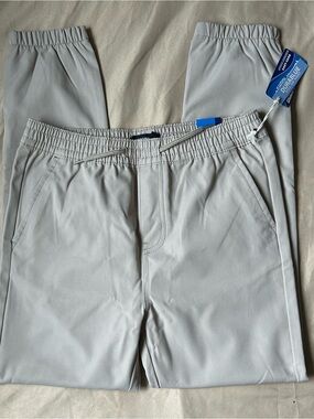 Kids Khaki Elastic Joggers